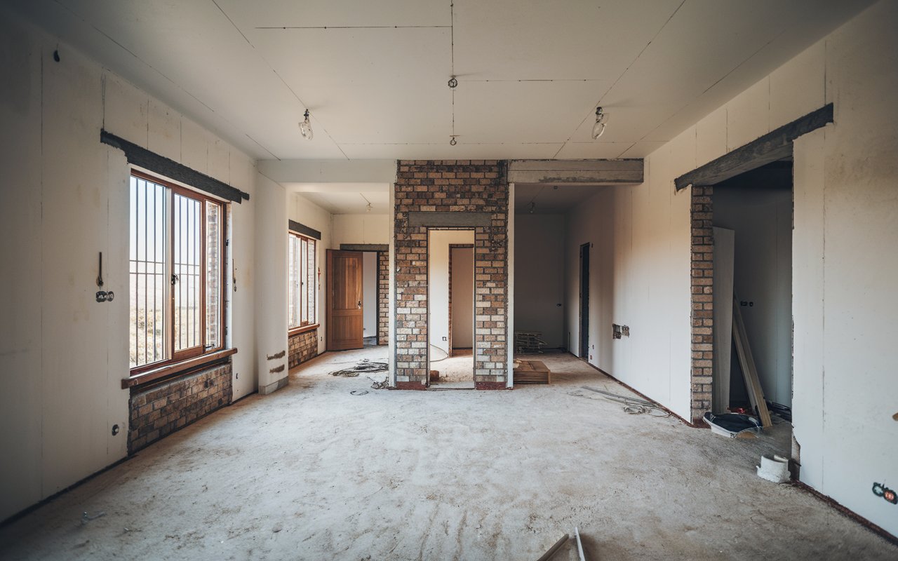 remont domu lub mieszkania nowoczesnymi technikami.